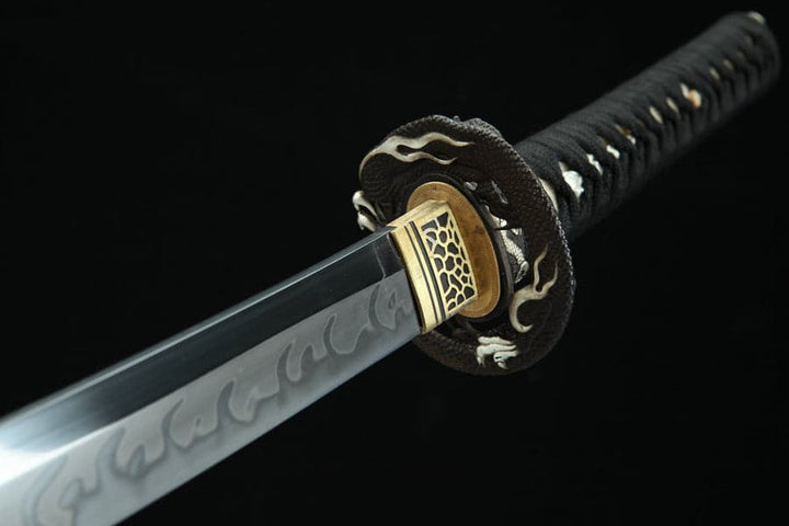 boxkatana Hand Forged Japanese Samurai Katana T10 Real Yokote Pure copper gilt silver