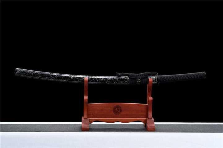 boxkatana Hand Forged Japanese Samurai Katana Wanderer High Manganese Steel Blade blackening process