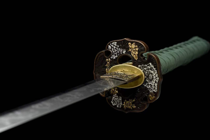 boxkatana Hand Forged Japanese Samurai Katana Wind Chimes T10  With Black Sheath