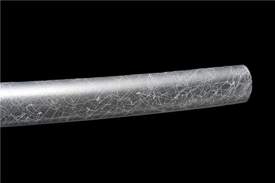 boxkatana Hand Forged Japanese Samurai KatanaSilver Ghost High Manganese Steel Blue Blade