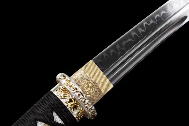 boxkatana Hand Forged Japanese Tanto Golden Dragon T10 Carbon steel Full Tang