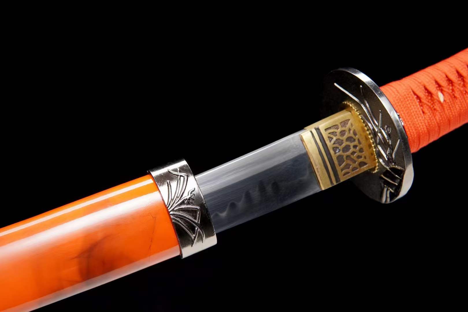 boxkatana Hand Forged Japanese Tanto Red Sky Short Sword T10 Turns the soil to burn blade