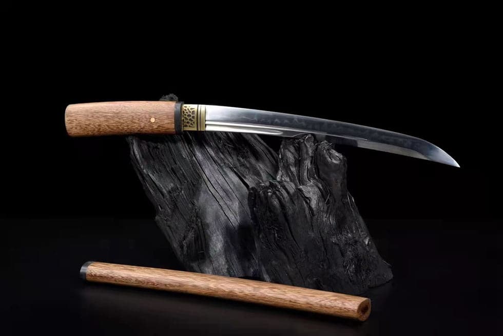 boxkatana Hand Forged Japanese Tanto T10 Carbon steel Rosewood