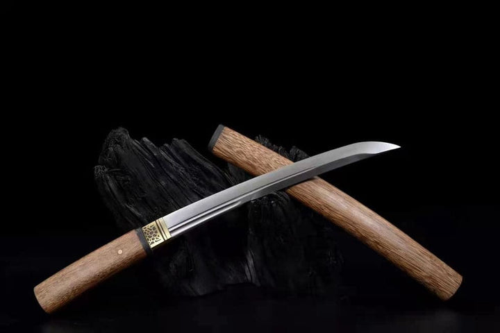 boxkatana Hand Forged Japanese Tanto T10 Carbon steel Rosewood