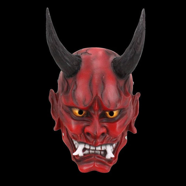 boxkatana Red Hand-Made Japanese Hannya Ball COS Oni Mask