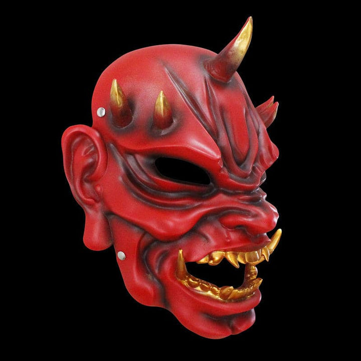 boxkatana Hand-Made Japanese Hannya Demon King Resin Oni Mask