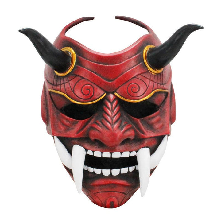 boxkatana Hand-Made Japanese Hannya Fangs Resin Oni Mask