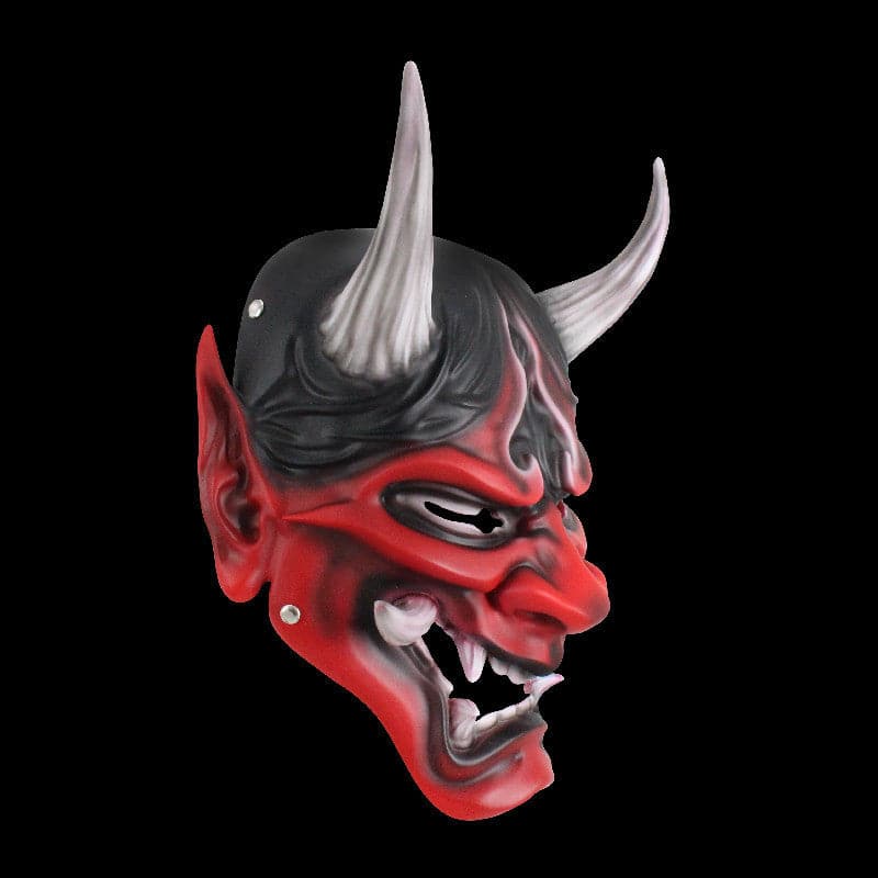boxkatana Hand-Made Japanese Hannya  Resin Oni Mask