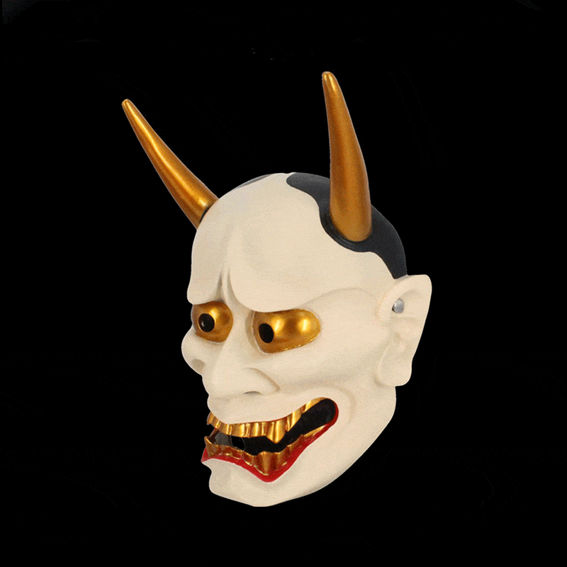boxkatana Hand-Made Japanese Hannya Resin Oni Mask