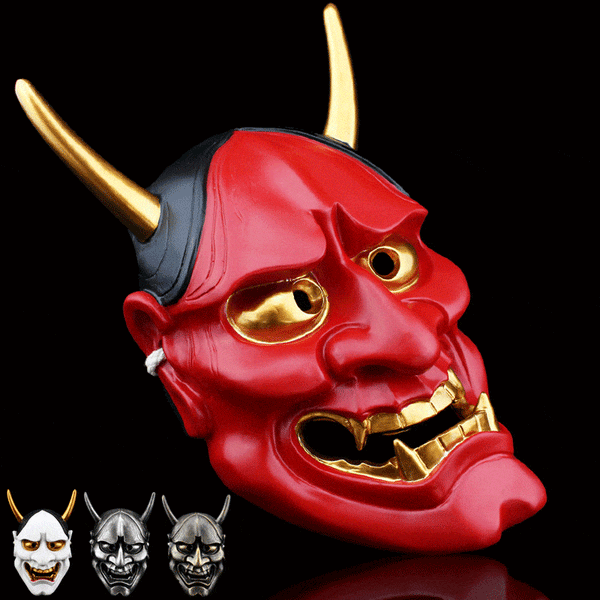 boxkatana Hand-Made Japanese Hannya 凛凛蝶 Resin Oni Mask