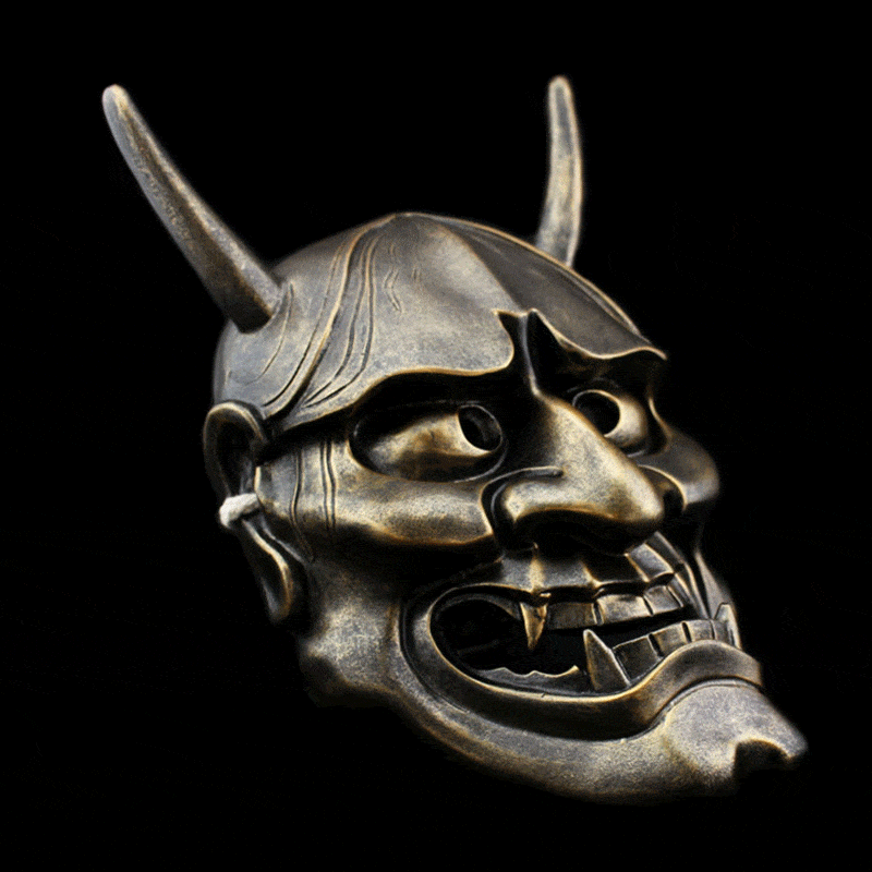 boxkatana Hand-Made Japanese Hannya 凛凛蝶 Resin Oni Mask