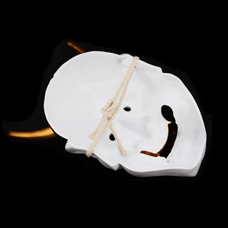 boxkatana Hand-Made Japanese Hannya 凛凛蝶 Resin Oni Mask