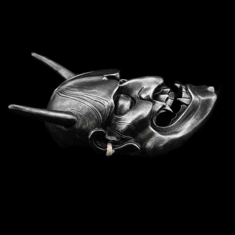 boxkatana Hand-Made Japanese Hannya 凛凛蝶 Resin Oni Mask
