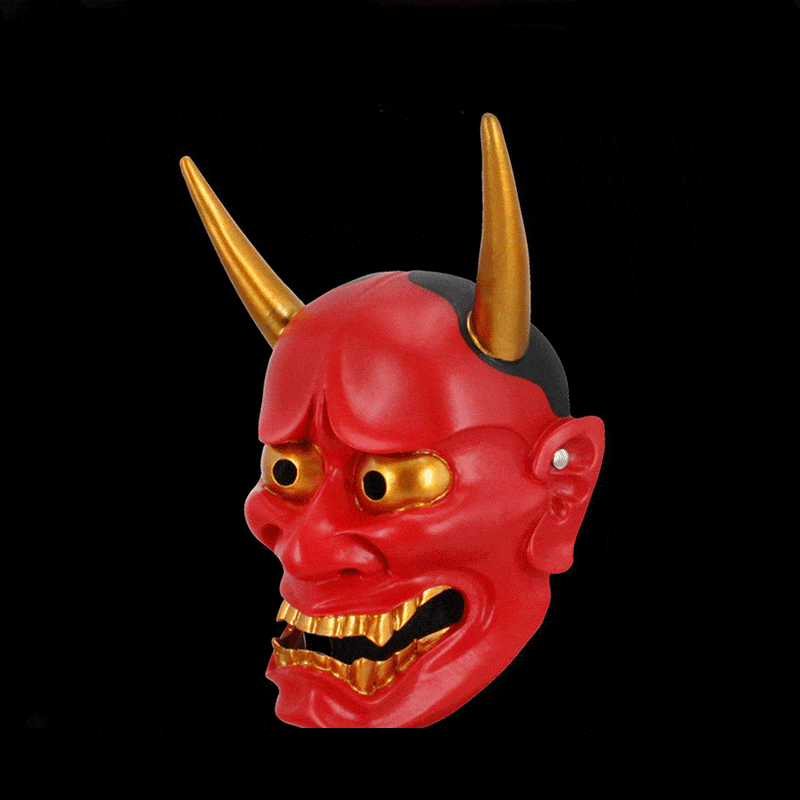boxkatana Hand-Made Japanese Hannya Resin Oni Mask