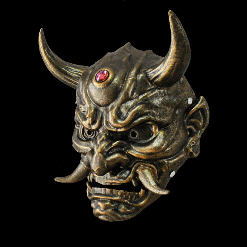 boxkatana Hand-Made Japanese Resin Oni Mask