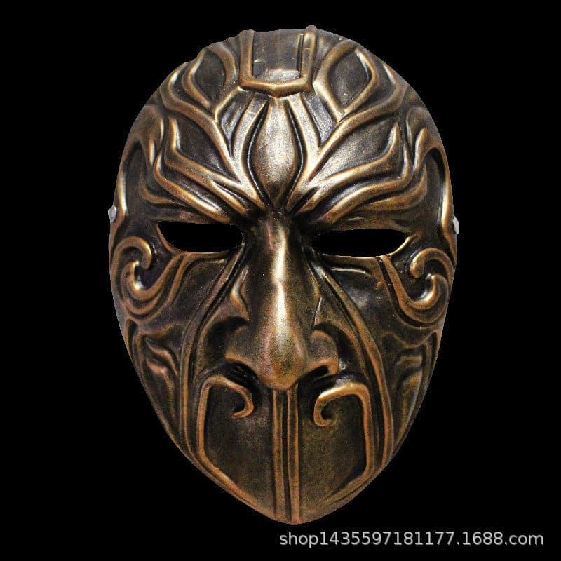 boxkatana Bronze Hand-Made Painting the bad people Resin Mask