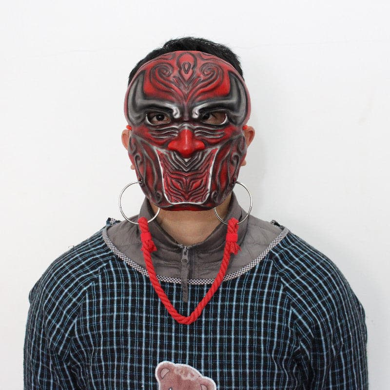 boxkatana Hand-Made Painting the bad people Resin Mask