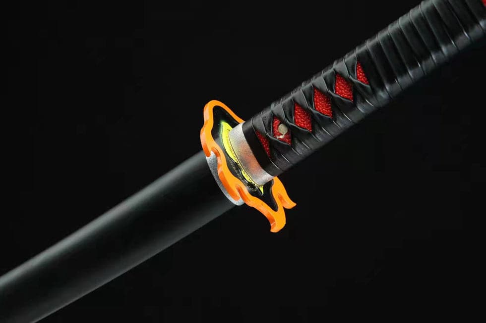 boxkatana Handmade Anime Demon Slayer Tanjiro Nichirin 3rd Generation Sword Reaper Edition1045 High Carbon Steel Black