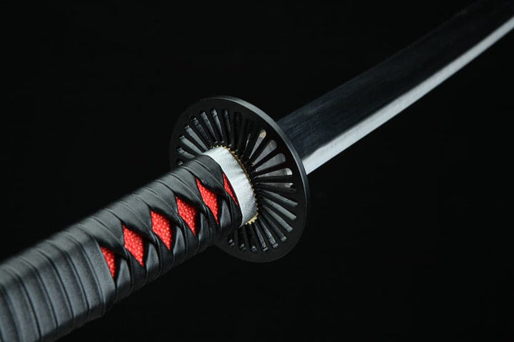 boxkatana Handmade Anime Demon Slayer Tanjiro Nichirin Sword 1045 High Carbon Steel Black