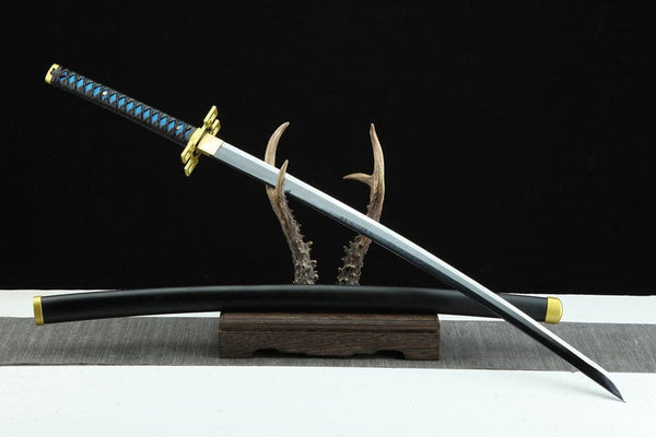 Handmade Anime Katana Demon Slayer Muichiro Tokito Nichirin Sword 1045
