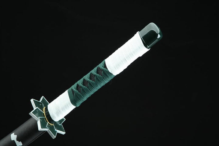 boxkatana Handmade Anime Katana Demon Slayer Sanemi Shinazugawa Nichirin Sword 1045 High Carbon Steel Black