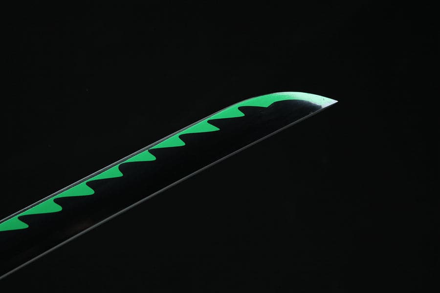 boxkatana Handmade Anime Katana Demon Slayer Sanemi Shinazugawa Nichirin Sword 1045 High Carbon Steel Black