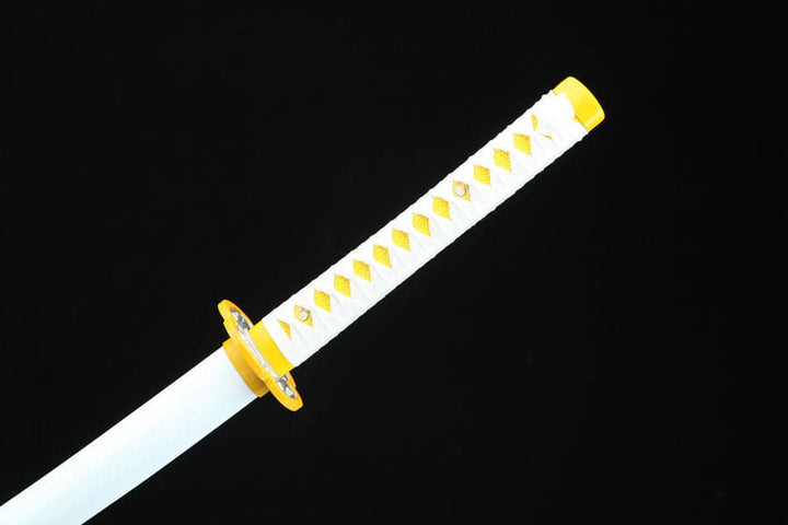 boxkatana Handmade Anime Katana Demon Slayer Zenitsu Agatsuma Sword 1045 High Carbon Steel Blade