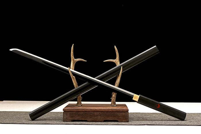 boxkatana Handmade Anime NARUTO Sasuke Kusanagi-No-Tsurugi Sword Shirasaya Ninja Sword Spring Steel WhiteBlade