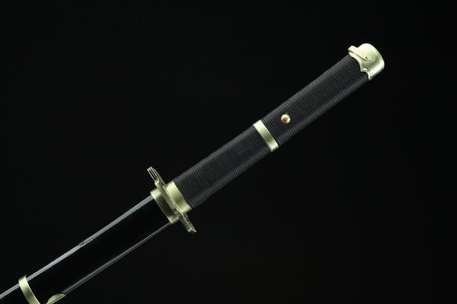 boxkatana Handmade Anime One Piece Roronoa Zoro's Yubashiri Sword 1045 High Carbon Steel Black
