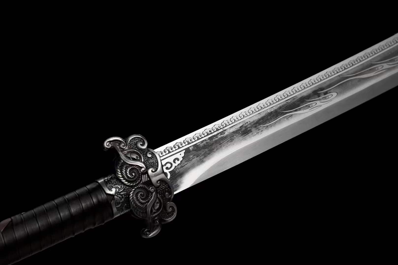 boxkatana Handmade Beast Demon Oxtail Blade High Manganese Steel Corrosion pattern