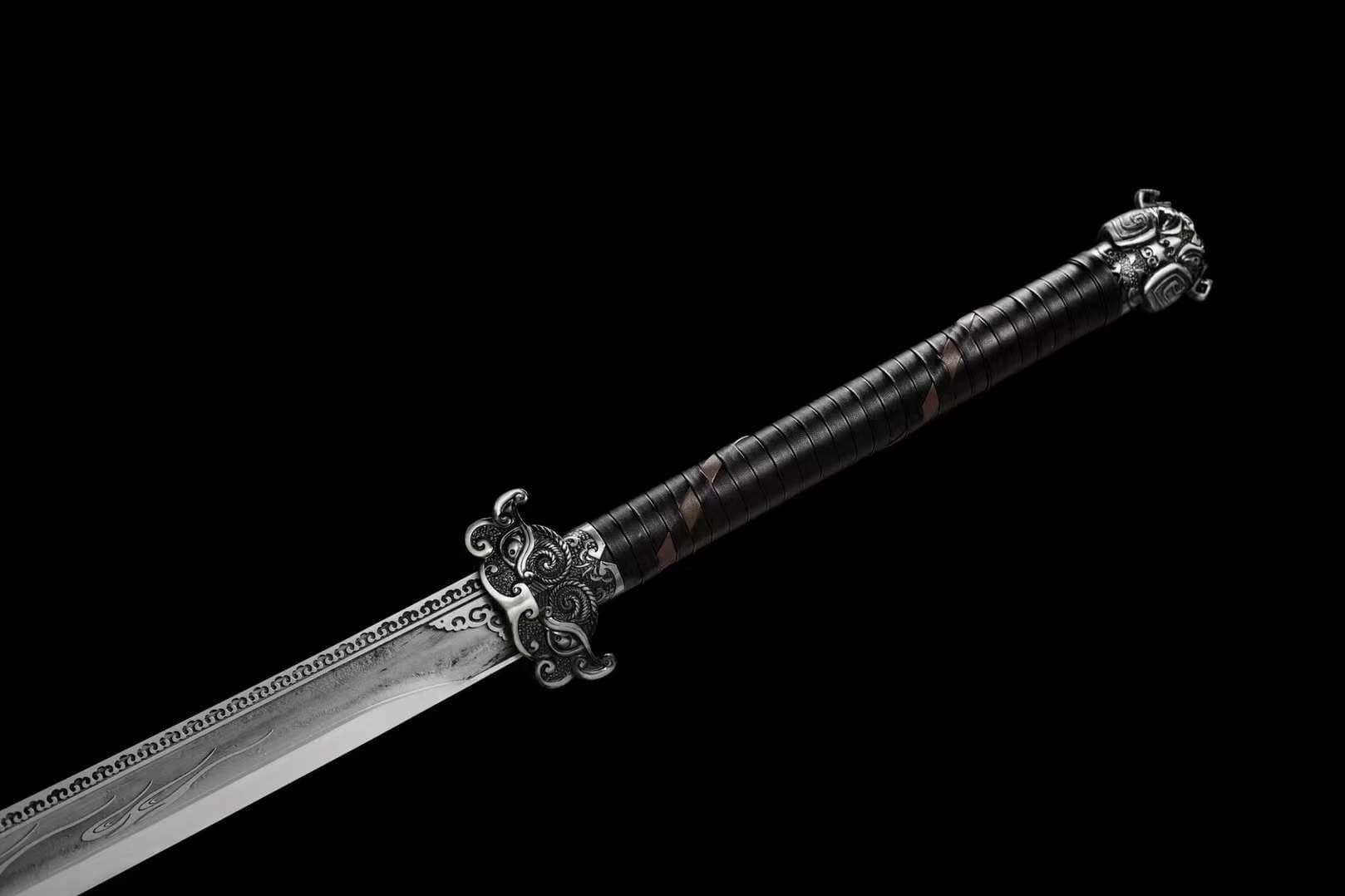 boxkatana Handmade Beast Demon Oxtail Blade High Manganese Steel Corrosion pattern