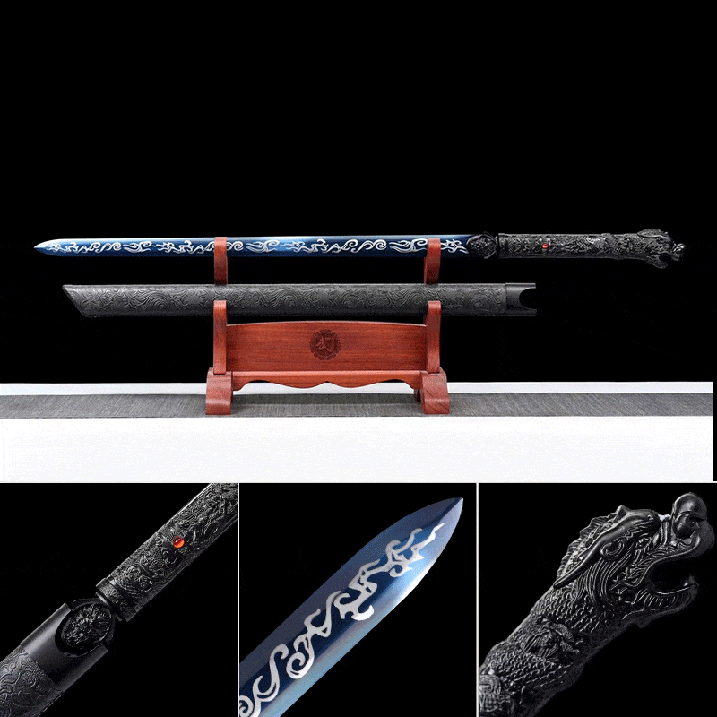 boxkatana Handmade Black Soul Manganese Steel One-piece forging