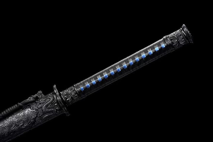 boxkatana Handmade Butterfly Dance High Manganese Steel Chinese Sword With Blue Blade