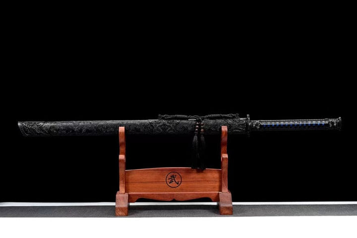 boxkatana Handmade Butterfly Dance High Manganese Steel Chinese Sword With Blue Blade