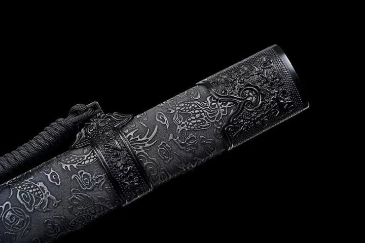 boxkatana Handmade Corpse Dragon Cold Flame High manganese steel one piece Chinese Sword