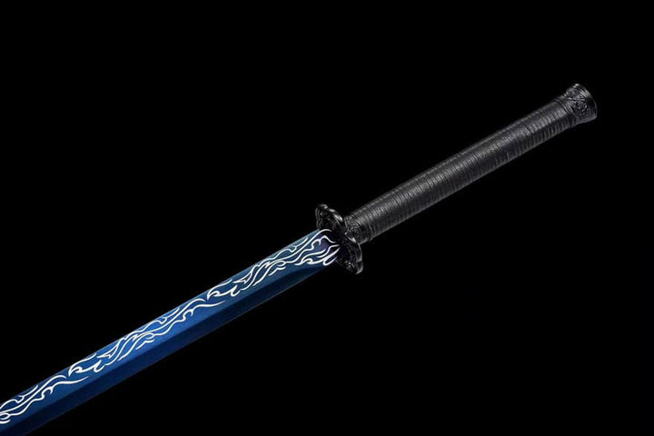 boxkatana Handmade Corpse Dragon Cold Flame High manganese steel one piece Chinese Sword