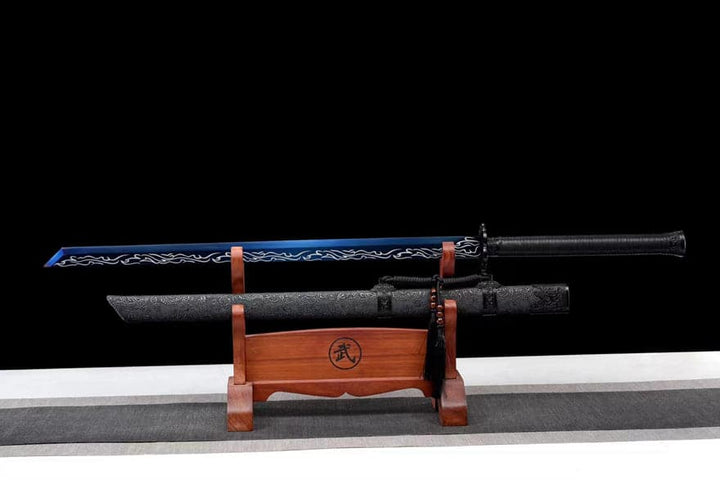 boxkatana Handmade Corpse Dragon Cold Flame High manganese steel one piece Chinese Sword