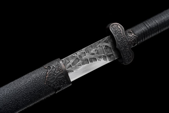 boxkatana Handmade Destroy Heaven and Earth High Manganese Steel Chinese Sword