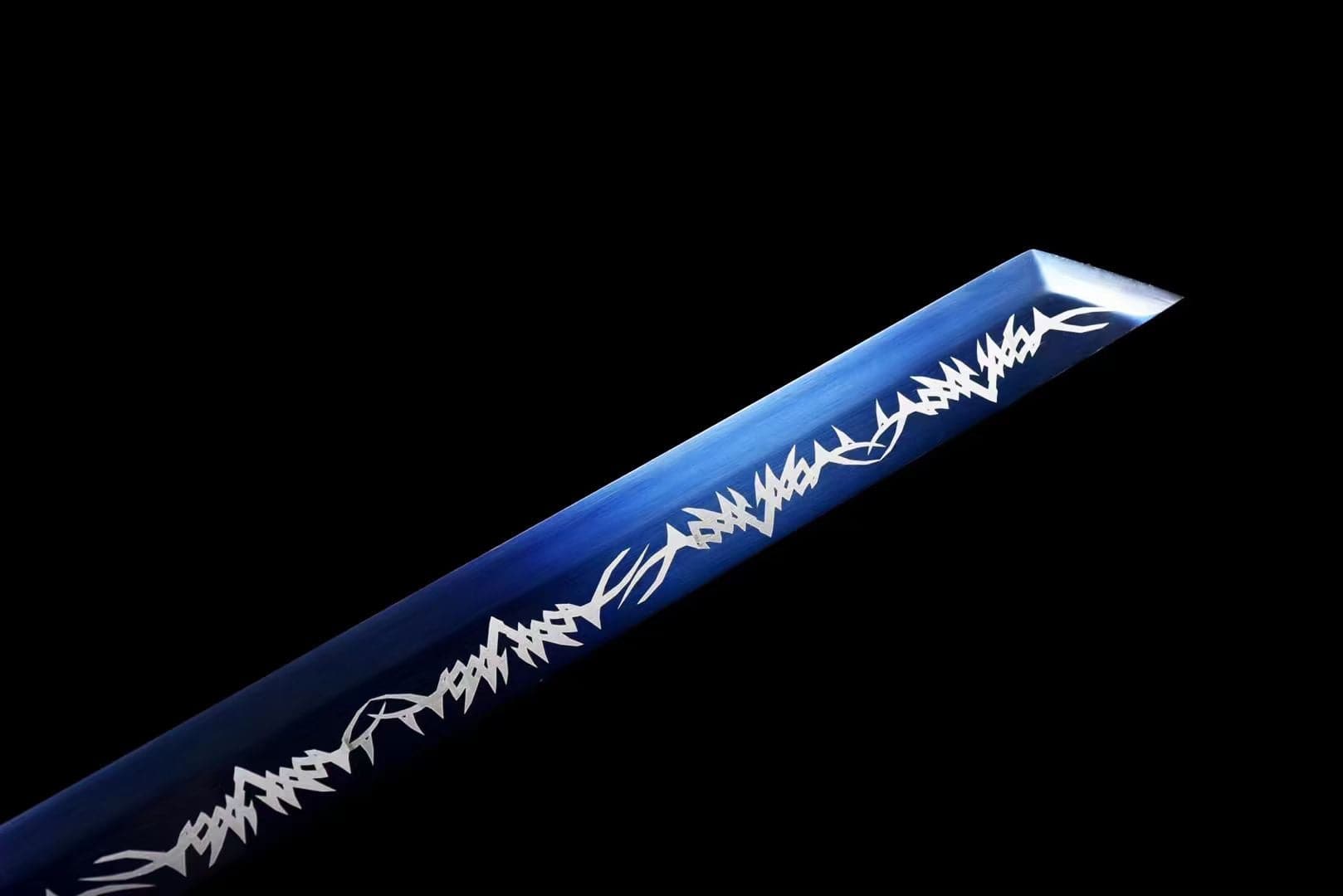 boxkatana Handmade Devour the Moon Manganese Steel Chinese Sword With Blue Blade