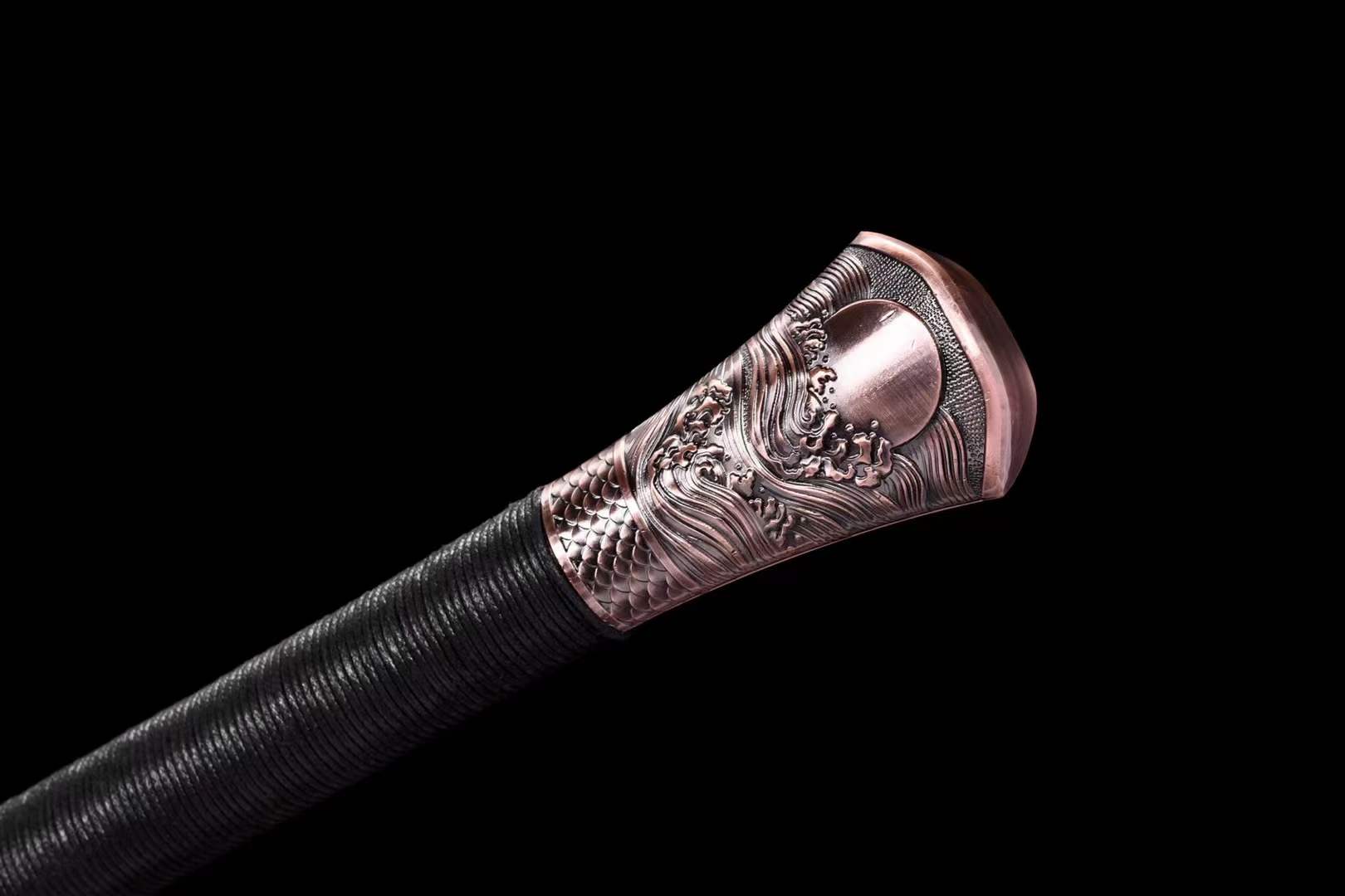 boxkatana Handmade Dragon Scale  Chinese Sword With Gold