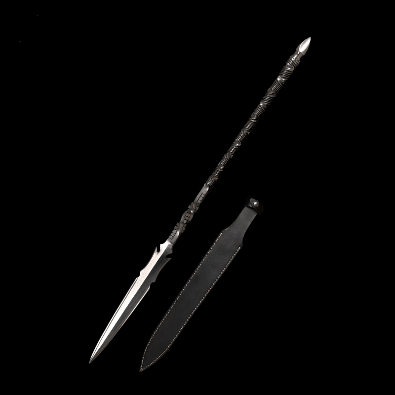 boxkatana Handmade Dragon Scale Gun Pattern Steel One-piece forging