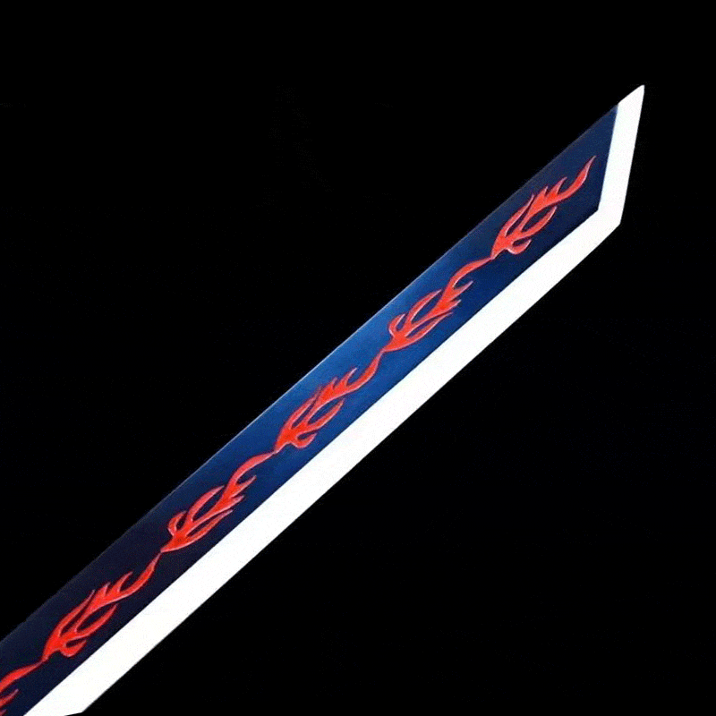 boxkatana Handmade Flame-Eating Wolf Fury Manganese Steel Chinese Sword