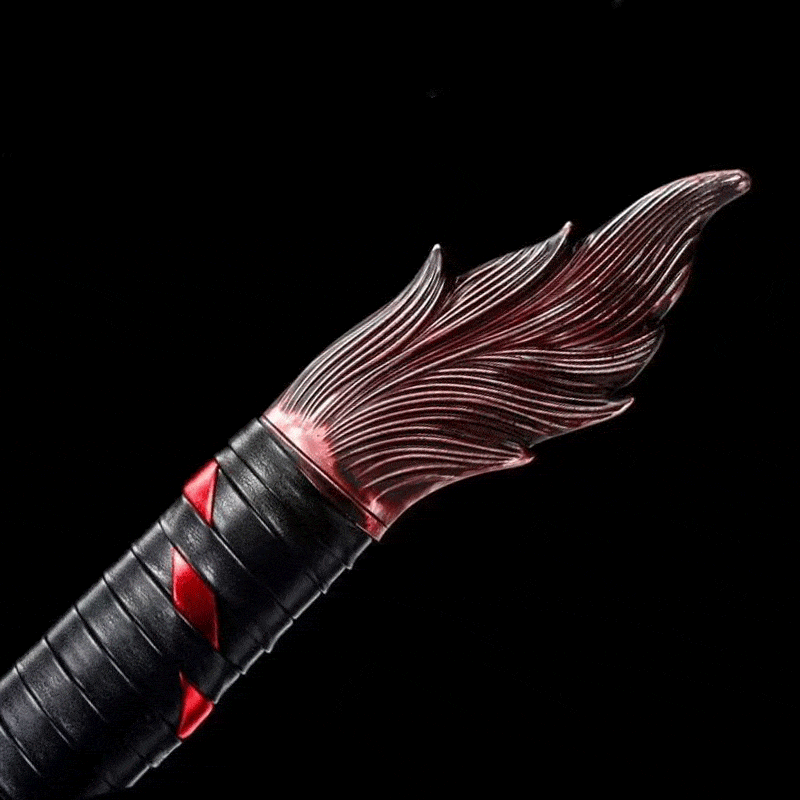 boxkatana Handmade Flame-Eating Wolf Fury Manganese Steel Chinese Sword