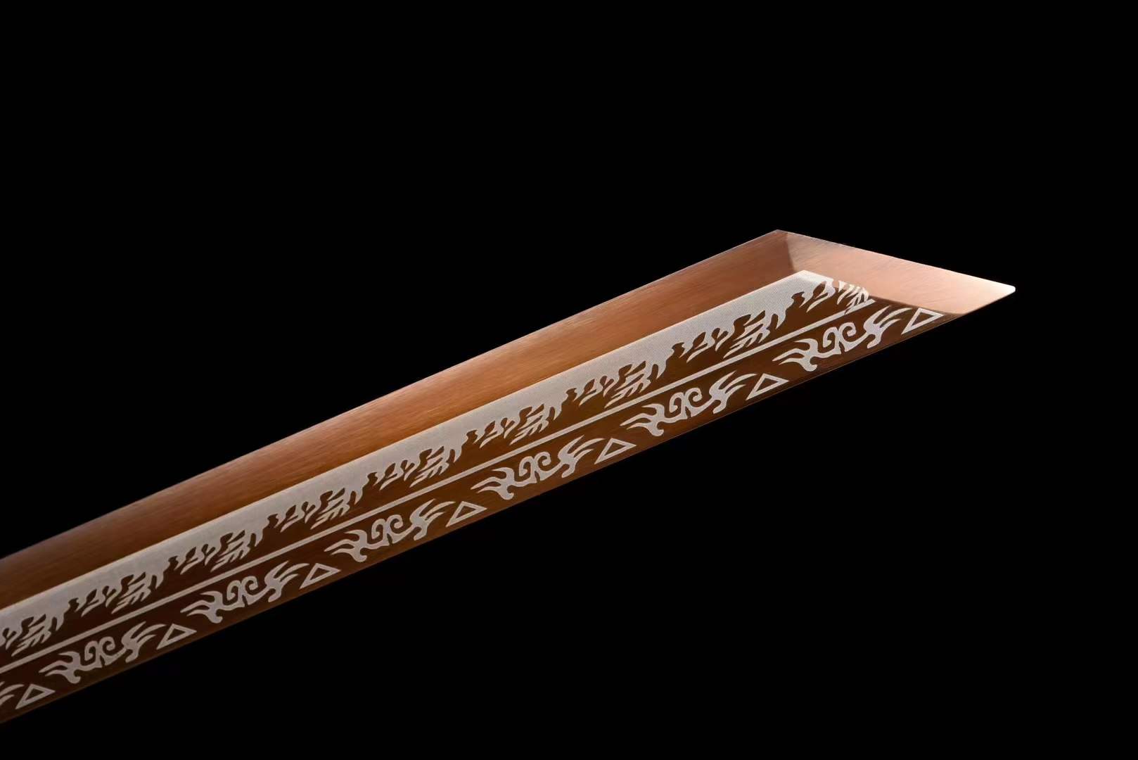 boxkatana Handmade Golden Dragon Chinese Sword With Golden Blade