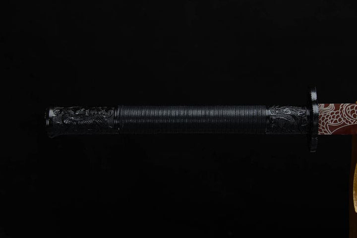 boxkatana Handmade High Carbon Steel Archaic Blood Dragon  Tang Heng Sword