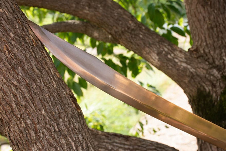 boxkatana Handmade High Manganese Steel Kim Snow  Chinese Knife With Golden Blade