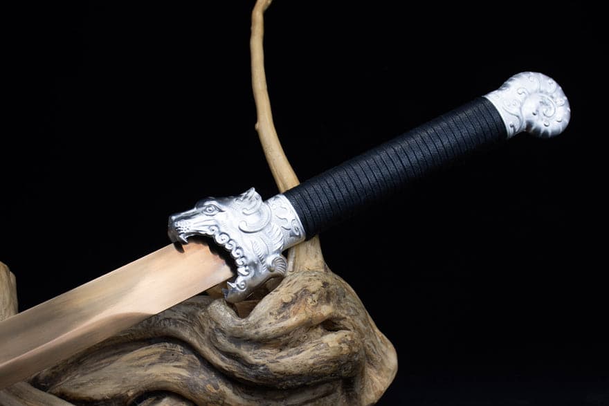 boxkatana Handmade High Manganese Steel Kim Snow  Chinese Knife With Golden Blade