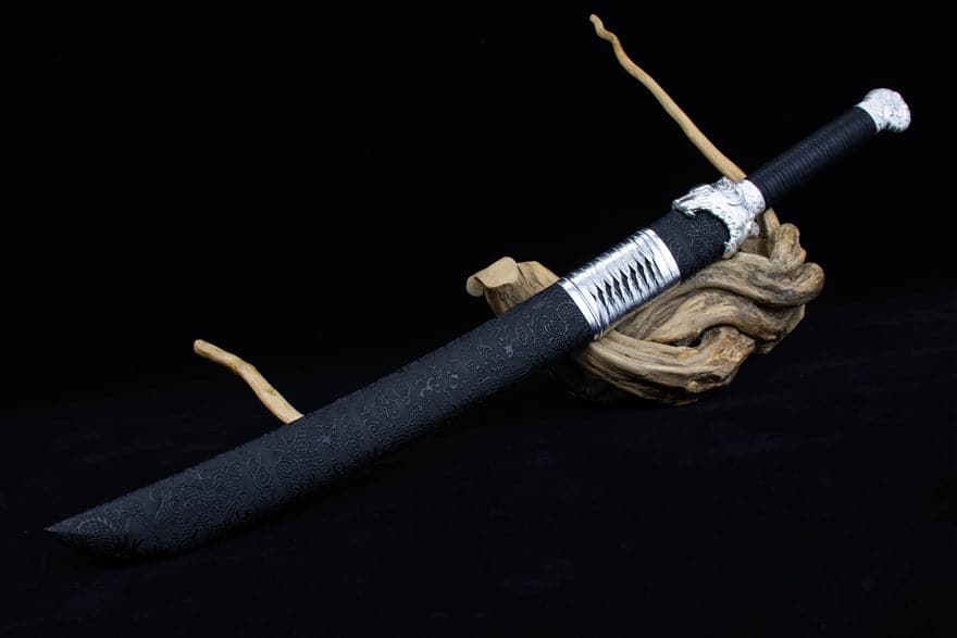 boxkatana Handmade High Manganese Steel Kim Snow  Chinese Knife With Golden Blade