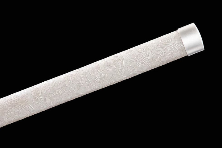 boxkatana Handmade High Manganese Steel Whitefish Chinese Sword With Baked Blue Blade