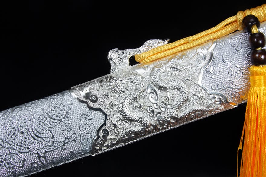 boxkatana Handmade High-performance  Manganese steel Chinese Sword With Red Blade